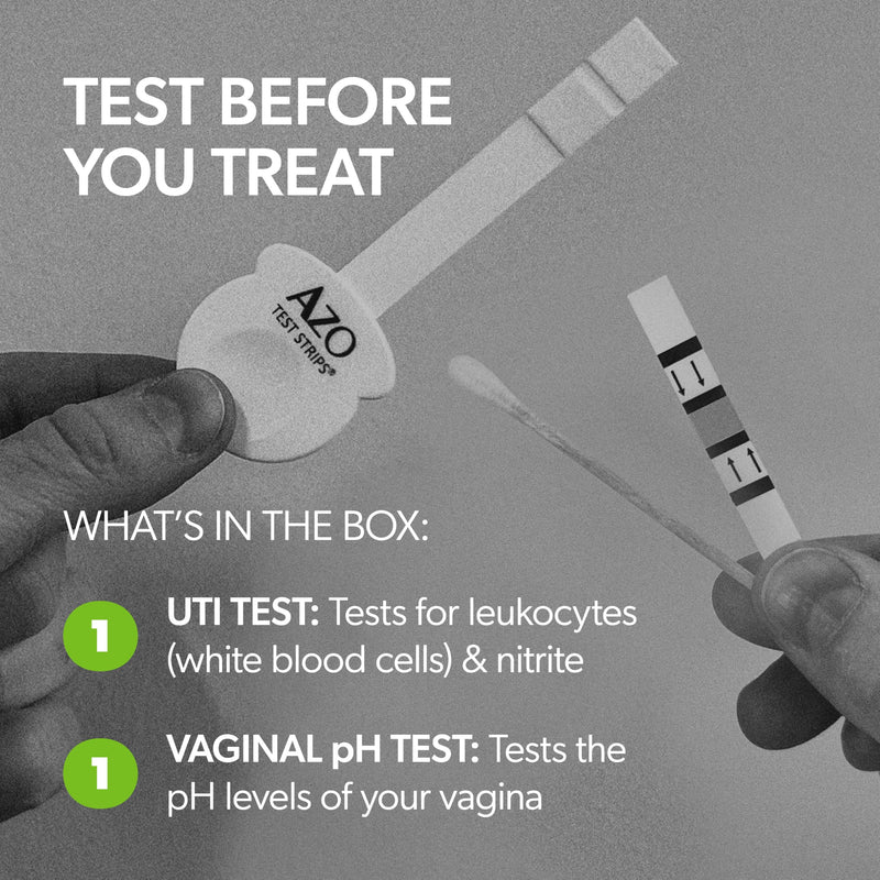 AZO Urinary Tract Infection (UTI) Test Strip + Vaginal pH Test Kit, Fast & Accurate Results, from The #1 Most Trusted Brand, FSA/HSA Eligible Pack of 1 - BeesActive Australia