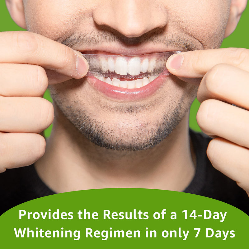 REMBRANDT Deeply White + Peroxide 1 Week Teeth Whitening Kit, Removes Tough Stains, Enamel-Safe, 28 Custom-Fit Whitening Strips (14 Treatments) - BeesActive Australia