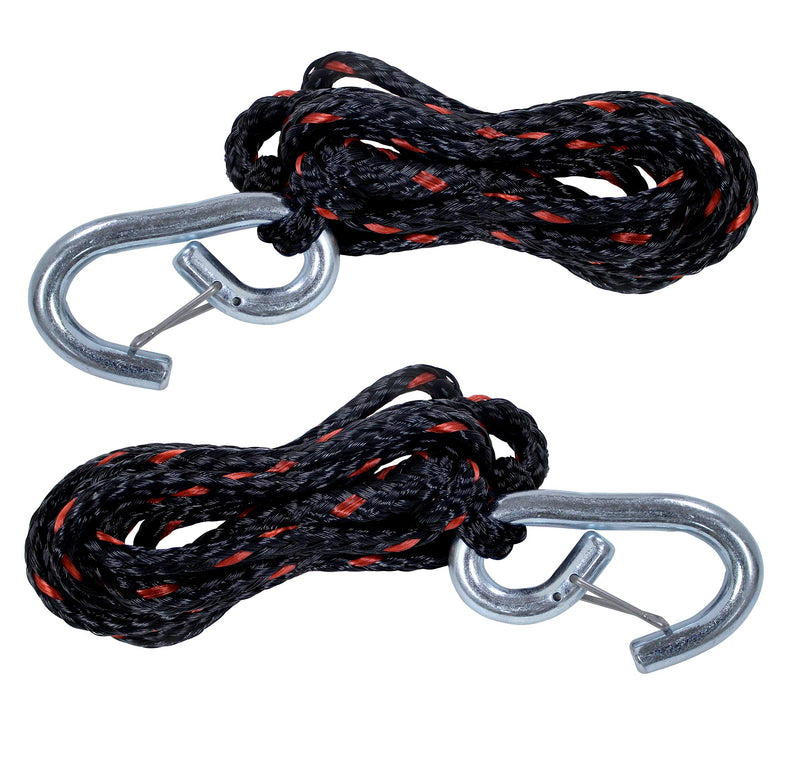 AIRHEAD AHDL-4 Bungee Dockline 4 Feet, Black/Blue/Red & Extreme Max 3006.6634 PWC 7' Dock Line with Zinc-Plated Snap Hook - Value 2-Pack - BeesActive Australia