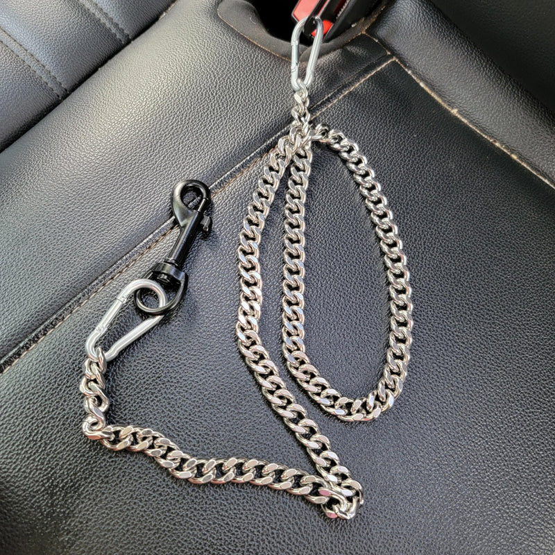 Dog Seat Belt for Car, Metal Dog Seatbelt Stainless Steel No chew Dog Car, Pet Vehicle Safety Restraint, Heavy Duty Big Canine Dog Car Leash Strap Seat Belt for Dogs in Car - BeesActive Australia