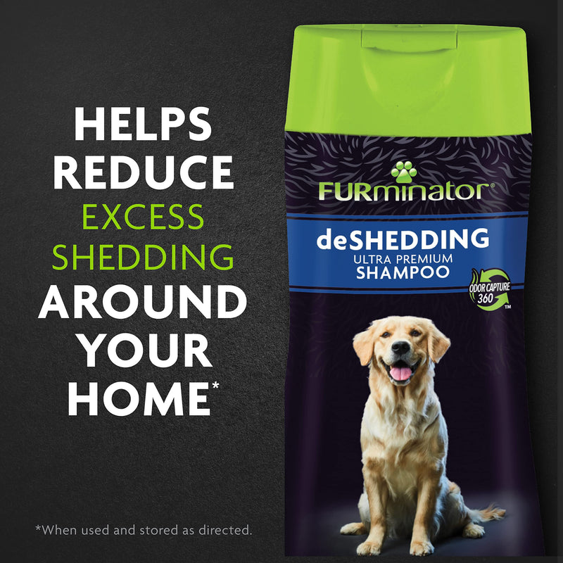 FURminator Ultra Premium deShedding Shampoo for Dogs Helps Reduce Excess Shedding, 16 oz - BeesActive Australia