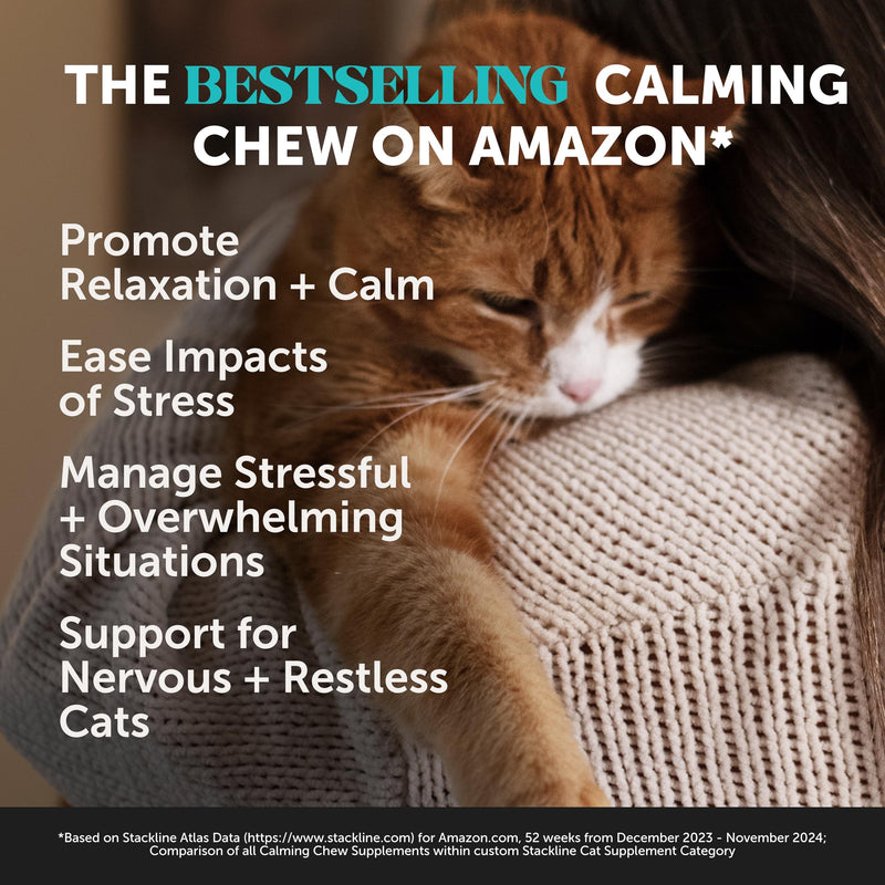Cat Joint & Calming Support Virtual Bundle – Hip & Joint Health Chews + Calming Chews, 30 Day Supply Each