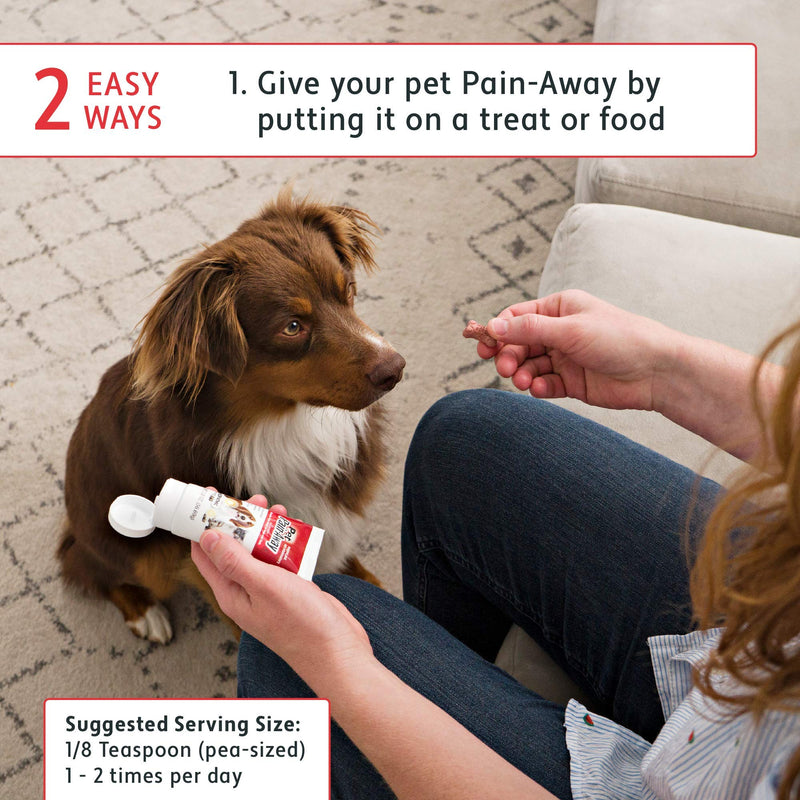 Pet Pain Away All Natural Dog Arthritis Pain Relief, Cat Pain Relief, Dog Pain Relief Anti Inflammatory, Dog Joint Pain Relief, Homeopathic Pain Reliever for Large and Small Dogs and Cats (2 oz) - PawsPlanet Australia