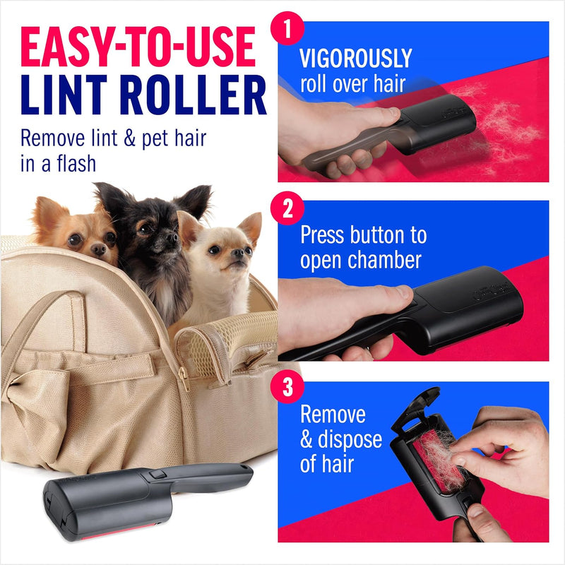 ChomChom Roller Mini for Pet Hair - Mini ChomChom Lint Roller Pet Hair Removal Tool for Clothes, Couches and Cars - Dog Hair Remover and Lint Remover for Clothes - Reusable Lint Roller for Cat Hair - BeesActive Australia