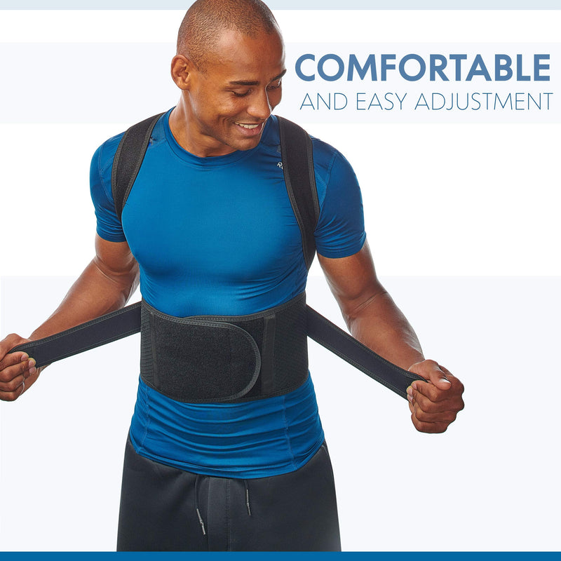 Selbite Posture Corrector for Men and Women - Back Brace for Upper and Lower Body Support - Adjustable Straightener with Pain Relief and Muscle Memory (Large) Large (Waist 38”-44”) - BeesActive Australia