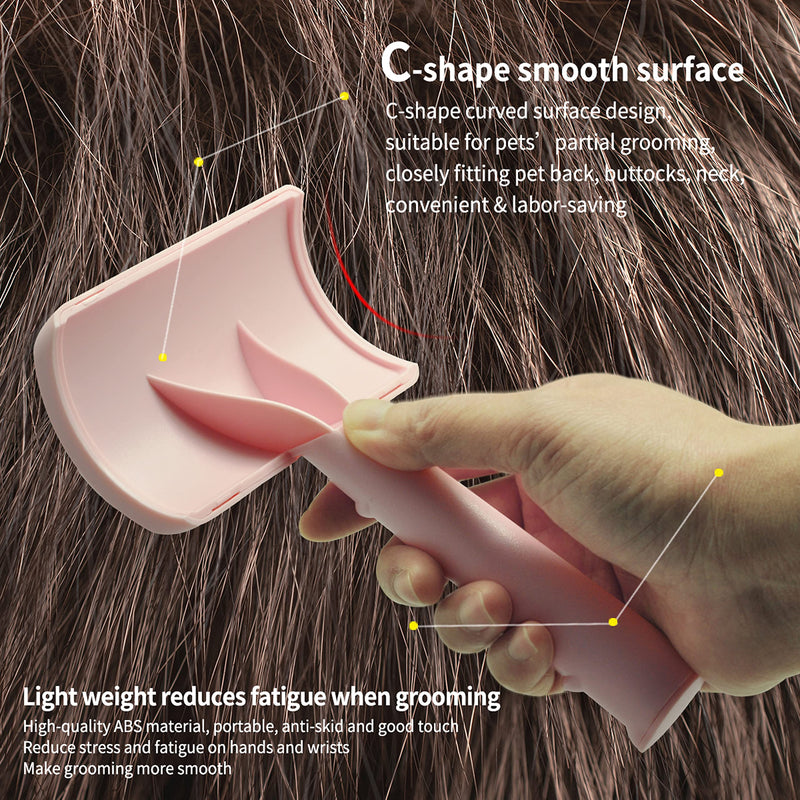 Super Dense Soft Slicker Brush for Thick and Long Fur Dogs - Grooming Brush for Fluff, Shedding, Tangles on Goldendoodles - 25mm (1") pink - BeesActive Australia