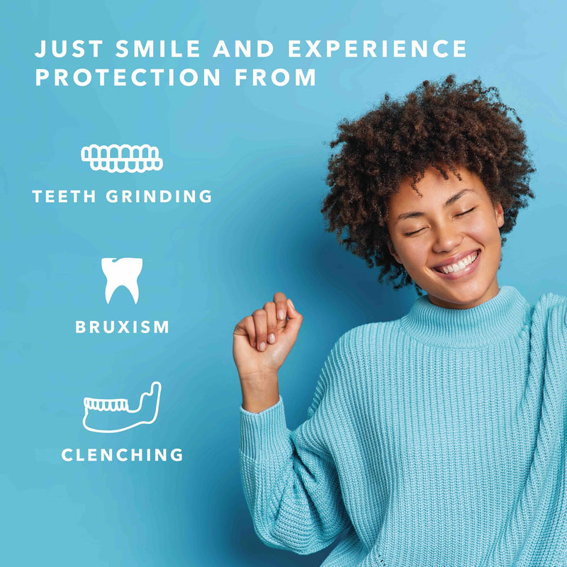 Night Guard for Teeth Grinding at Night: Moldable Dental Mouth Guard for Sleeping - Night Guard Protection for Teeth Clenching Clear 2 Pack - BeesActive Australia