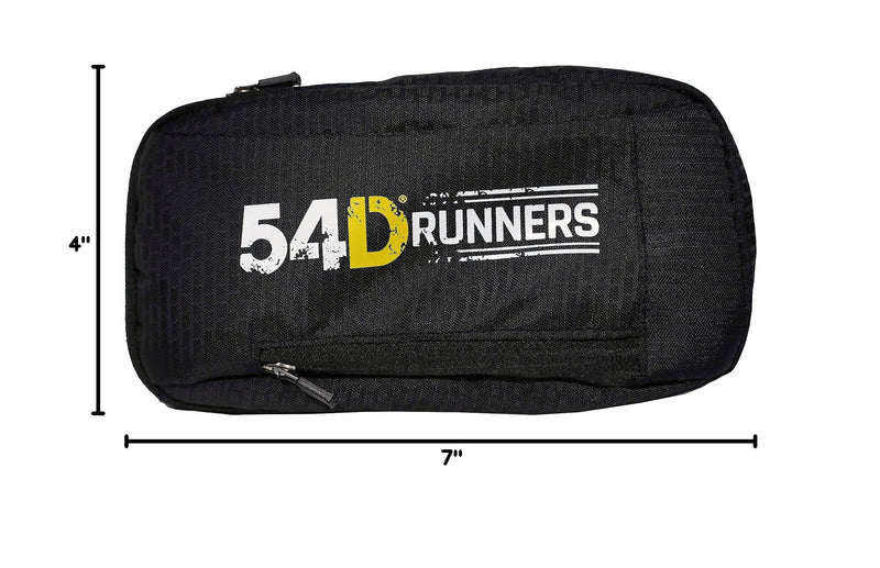 54D Running Handheld Quick Squeeze. No-Grip Adjustable Hand Strap. 12oz - 250ml / Insulated White Hydration Water Bottle.
