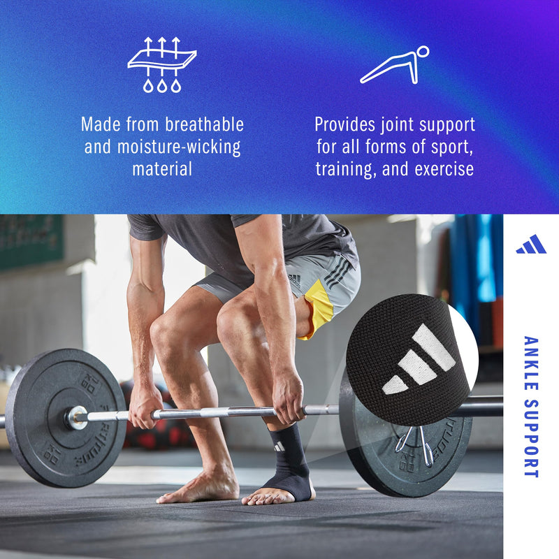 adidas Support Ankle Sleeve, Ergonomic Ankle Compression Sleeve - BeesActive Australia
