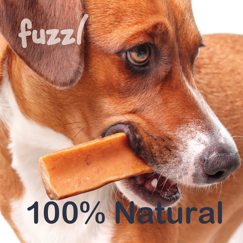 Fuzzl Premium Yak Chews for Dogs Superfood Turmeric - 2 Pack 140g Natural Dog Treats with Himalayan Yak Milk Joint Health