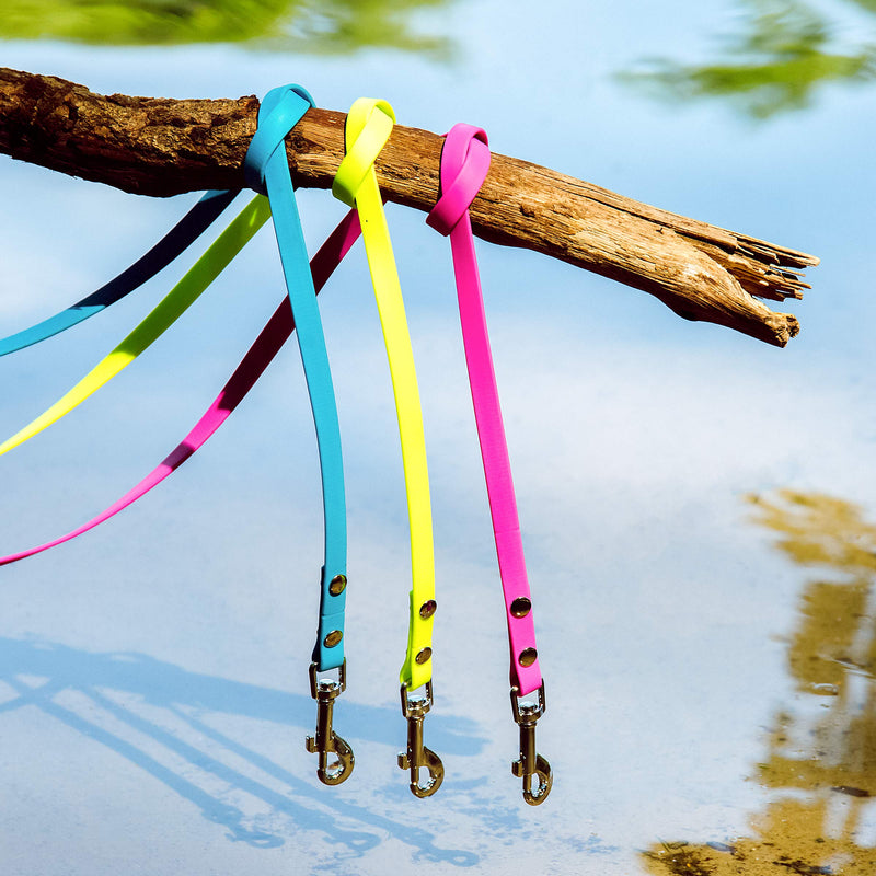 5m drag leash, dog leash, hand strap, cyan blue, extra narrow, dirt and water repellent 5m, for small dogs cyan blue - BeesActive Australia