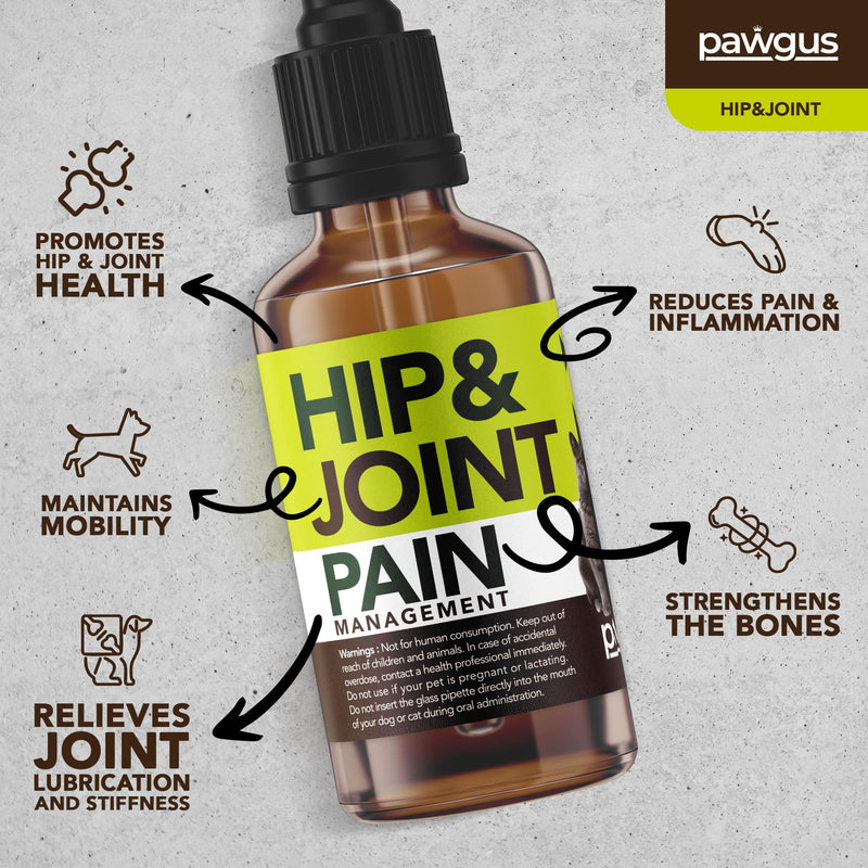 Hip and Joint Support for Cats Dogs Canine - Multi-Ingredient Joint Formula Pain Relief with Glucosamine, Chondroitin, Boswellia, MSM, Hyaluronic Acid - Mobility Lubrication, Stiffness Relief