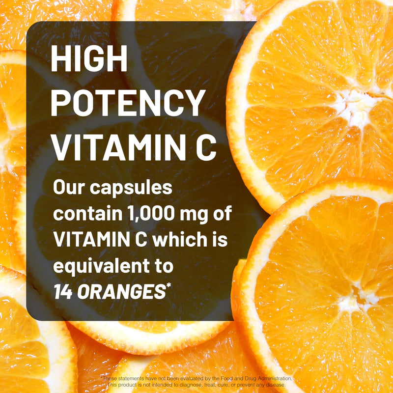 NatureWise Vitamin C 1000mg Capsules - Extra Strength Vegan Vitamin C for Daily Antioxidant & Immune Support - Non-GMO, USA Manufactured - 60 Capsules[60-Day Supply] Unflavored 60 Count (Pack of 1)