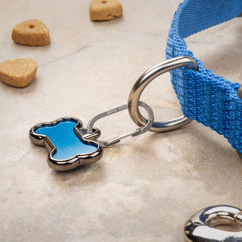 Nite Ize MicroLink Pet Tag Carabiner, Stainless Steel Cat and Dog Tag Clip, 2 Count (Pack of 1) LABEL - BeesActive Australia