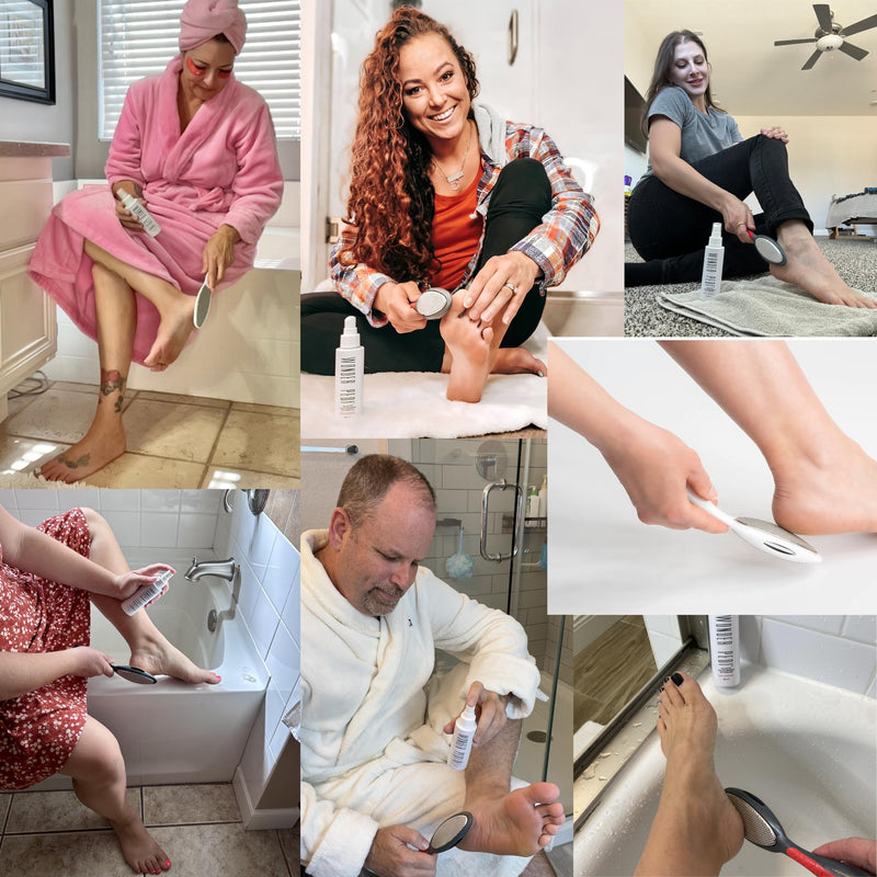 Made in Germany Ceramic Stone and Stainless Steel Foot File, Double Sided Callus Remover, Feet Scrubber, Professional Pedicure Foot Care Tool Rasp, Long Lasting Foot Buffer, Heel Scraper, Wonder Pedi Classic - BeesActive Australia