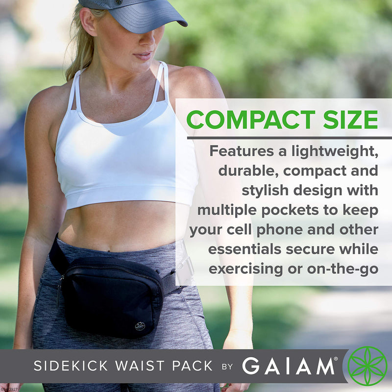 Gaiam Waist Pack-Sidekick one size Black
