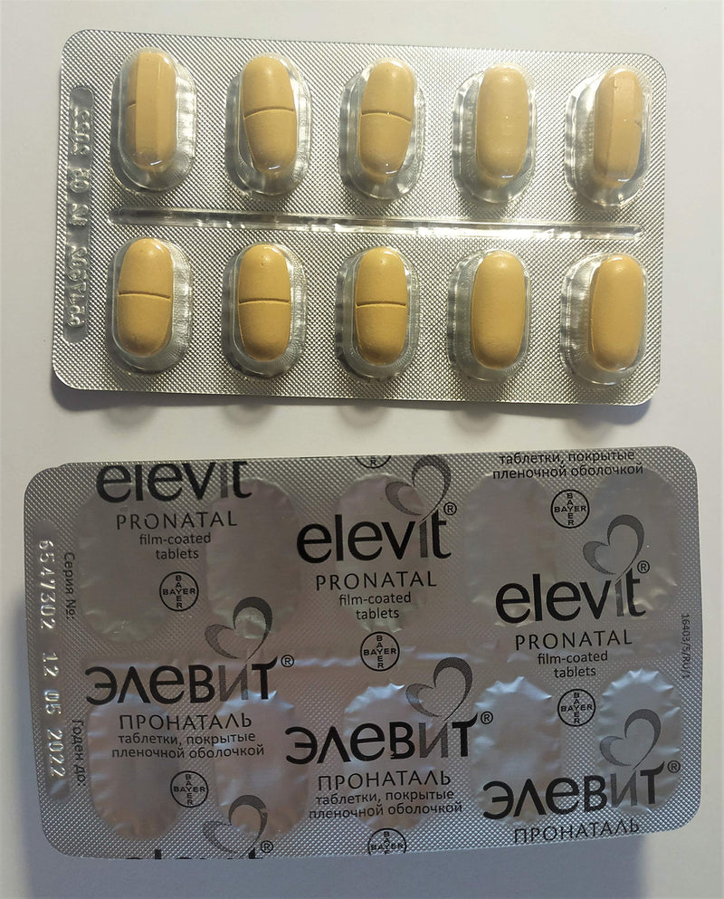 Elevit Pronatal Vitamins Minerals Microelements for Before During and After Pregnancy 30 Tablets