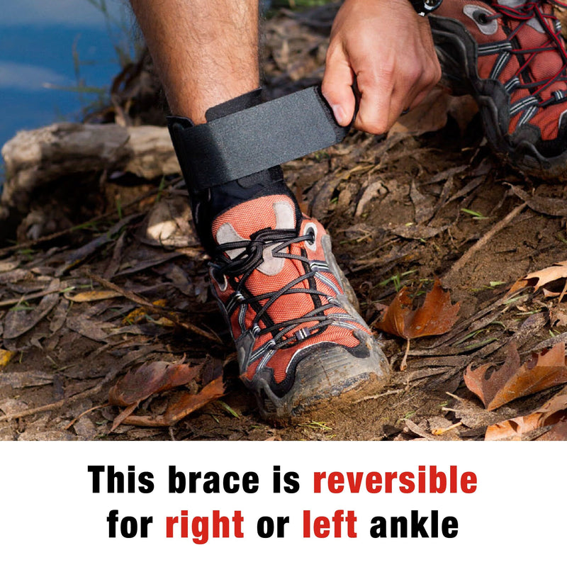 ACE Deluxe Ankle Stabilizer, Adjustable, Black, 1/Pack 1 Count (Pack of 1) - BeesActive Australia