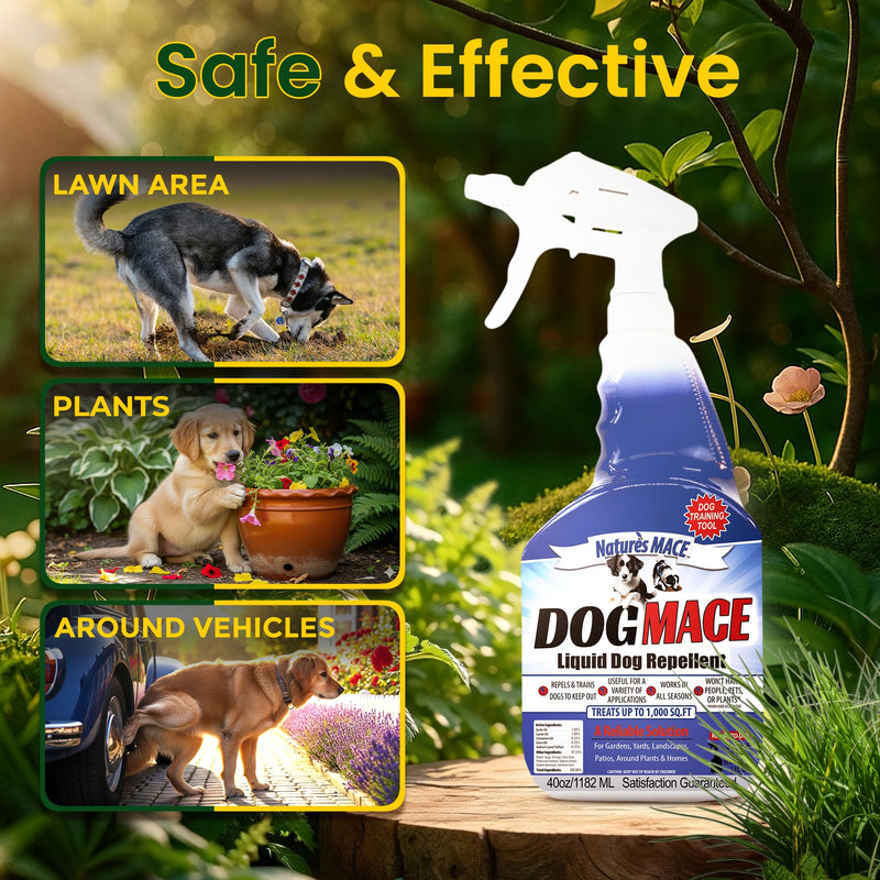 Dog Mace Repellent - 6lbs Granules + 40oz Spray