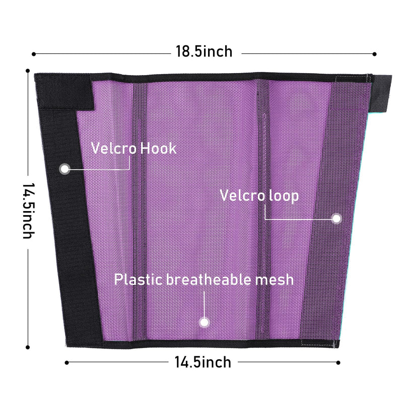 Set of 8 Mesh Fly Boots for Horse Loose Breathable Mesh Horse Boots Protective Horse Leg Wraps Horse Leggings for Preventing Flies and Mosquitoes Bites (Pink Purple) Pink Purple - BeesActive Australia