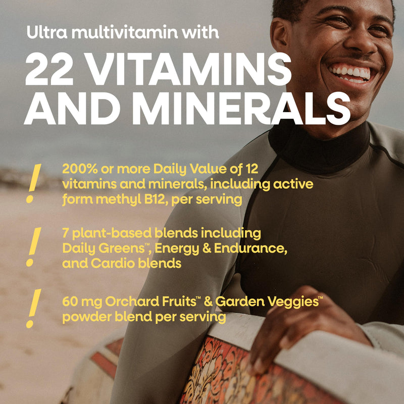 Nature's Way Alive! Men’s Daily Ultra Potency Multivitamin, 60 ct x3 | Complete High Potency Men’s Daily Vitamin Promotes Heart & Muscle Function*, B-Vitamins, Zinc and Antioxidants (Set of 3) 60 Count (Pack of 3)