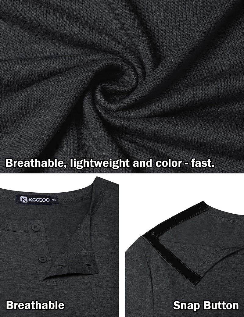 2 Pack Snap Shoulder Surgery Shirts for Men Rotator Cuff Recovery 3X-Large Dark Gray&navy Blue