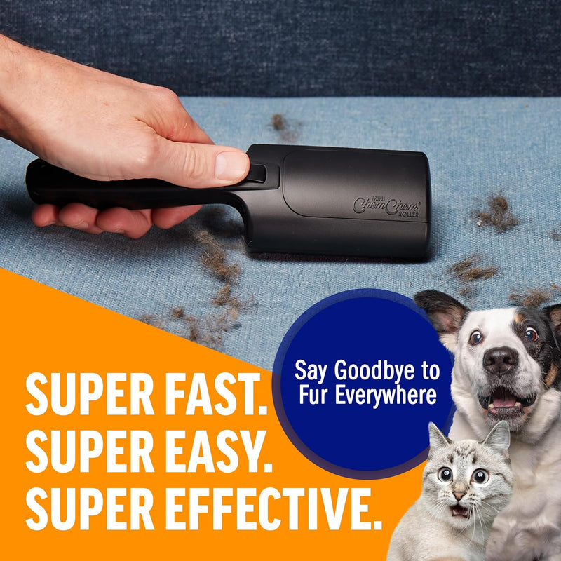 ChomChom Roller Mini for Pet Hair - Mini ChomChom Lint Roller Pet Hair Removal Tool for Clothes, Couches and Cars - Dog Hair Remover and Lint Remover for Clothes - Reusable Lint Roller for Cat Hair - BeesActive Australia