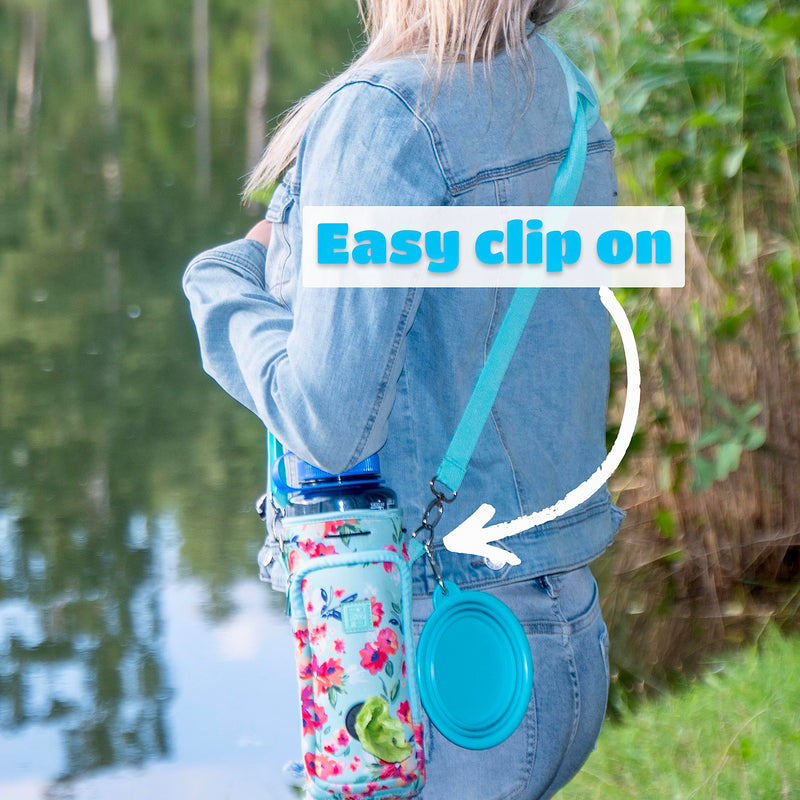 Made Easy Kit Portable Collapsible Dog Bowl for Water or Food great Pet Travel Bowl in multiple sizes (Standard - 12oz, Teal) Standard 12oz - BeesActive Australia