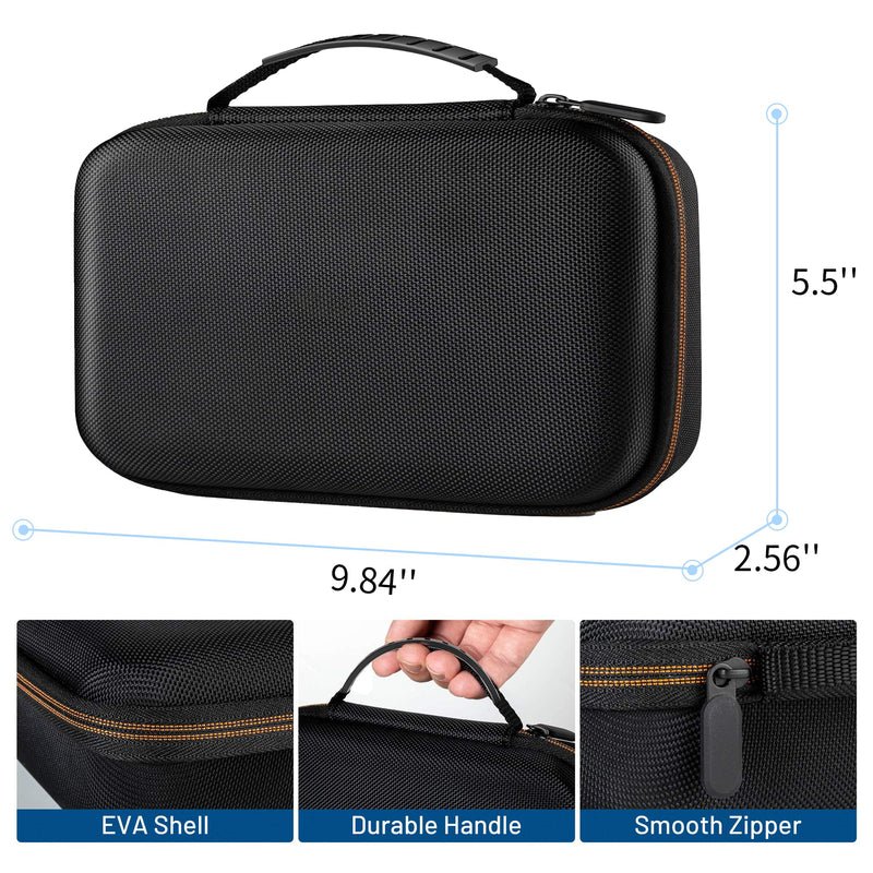 NIDAGE Original Endoscope Tool Case, Upgrad Large Capacity Hardshell Carrying Bag Storage Case Compatible with WiFi Borescope, 4.3in Inspection Camera with Cable Less Than 10M, Otoscope, Black Toolbox