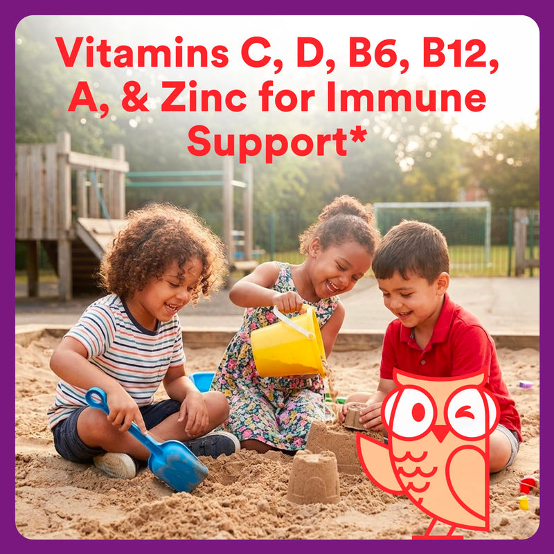 SmartyPants Kids Plus Multi & Immunity Multivitamin Gummies with Vitamins C, D, B6, B12, A, Zinc, Biotin, Iodine, Gluten Free, Clean Label, Two Fruit Flavors, 60 Gummies (30 Day Supply) 1 Count (Pack of 1) Multi + Immunity