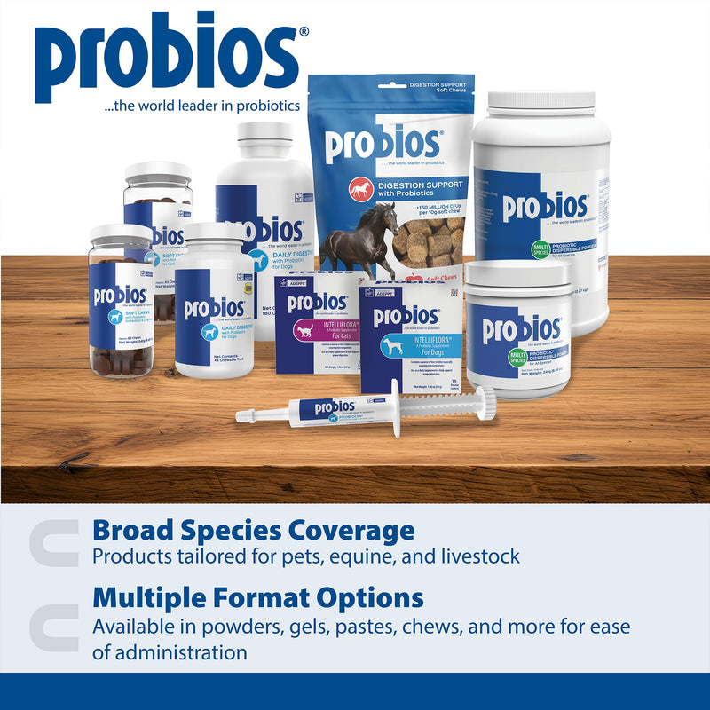 Probios Intelliflora for Cats, Daily Probiotic Powder with Prebiotics, 200 Million CFU/g, Supports Gut Health Digestion and Immune Health, Chicken Liver, 30 Sachets (Pack of 2)