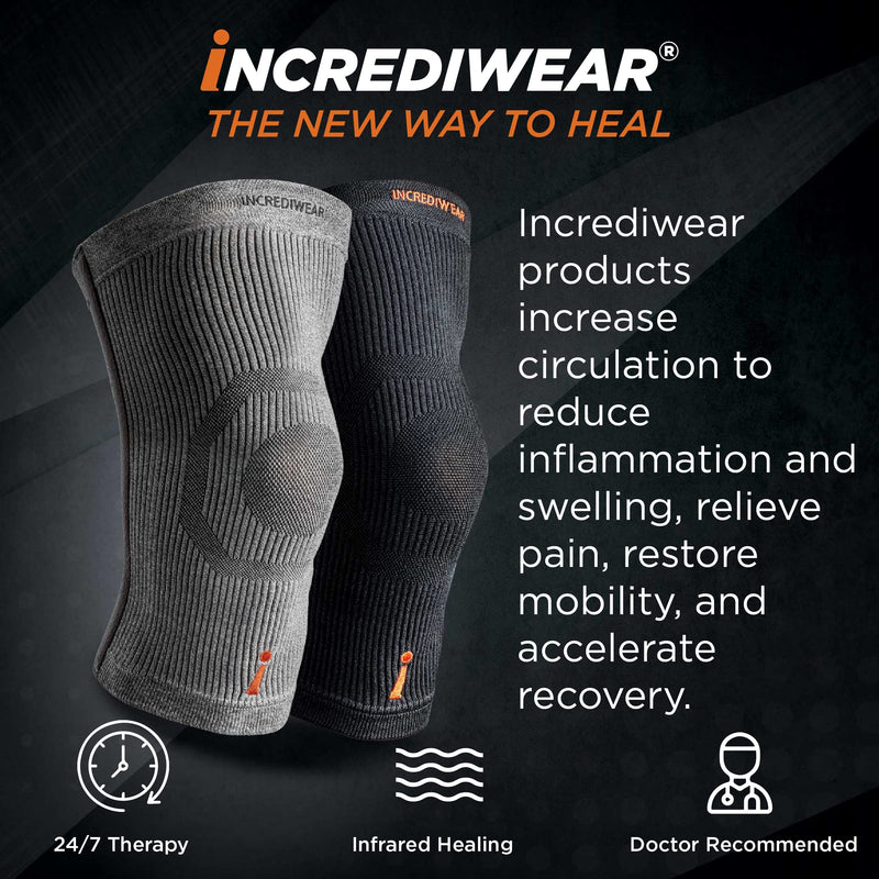 Incrediwear Knee Sleeve ‚Äì Knee Braces for Knee Pain, Joint Pain Relief, Swelling, Inflammation Relief, and Circulation, Knee Support for Women and Men Large Grey - BeesActive Australia