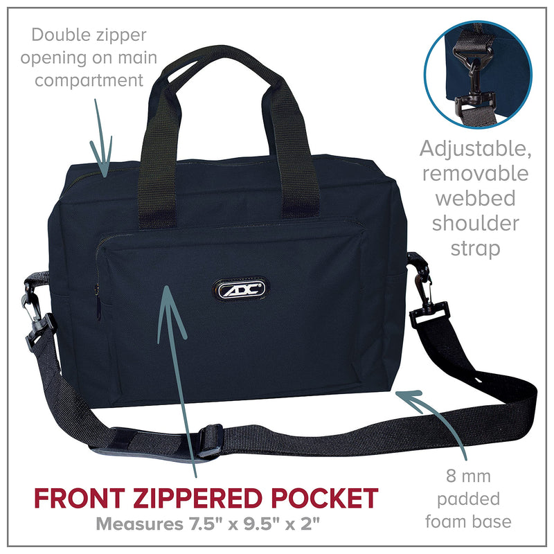 ADC 1024 Nurse/Physician Nylon Medical Equipment Bag Black