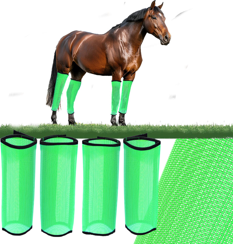 Mesh Fly Boots for Horses Set of 4 - Horse Leg Guards and Leg Wraps - Shield Your Equine Companion in Style - BeesActive Australia