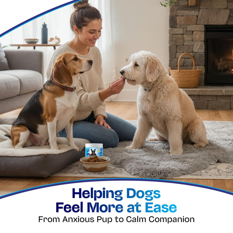 Calming Soft Chews for Dogs | Duck Flavour | Stress & Anxiety Relief, Promotes Relaxation, Barking Relief & Restful Sleep-Perfect for Small, Medium & Large Dogs.