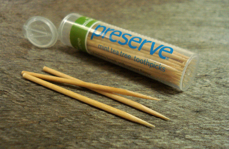 Preserve Flavored Toothpicks, Mint Tea Tree, 3 Count - BeesActive Australia