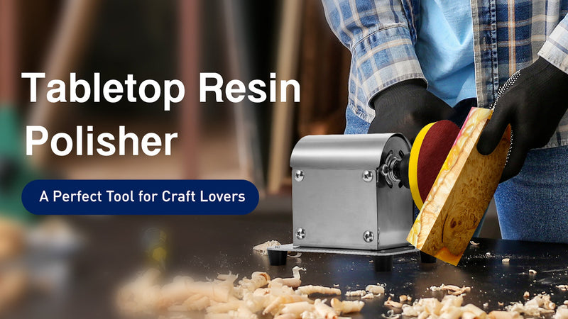 Electric Resin Polishing Machine, Resin Sanding and Polishing Kit Sander, 90W 7-Speed 24V, Including 26 PCS Sandpaper Resin Grinding Polisher Supplies, Epoxy Casting Tools for Resin Molds