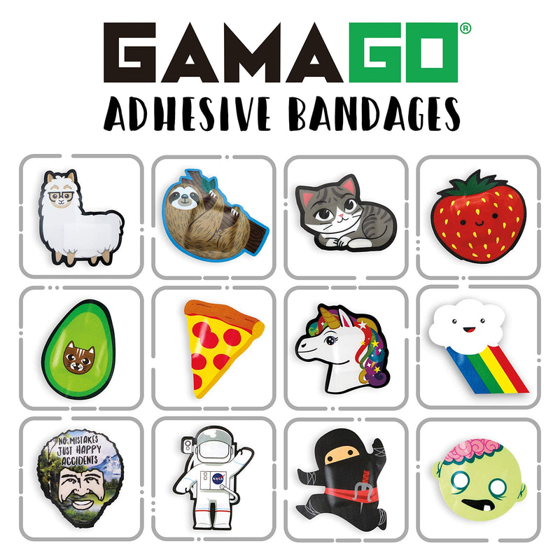 GAMAGO Unicorn Bandages Kids & Kidults - Set of 18 Individually Wrapped Self Adhesive Bandages - Sterile, Latex-Free & Easily Removable - Funny Gift & First Aid Addition - BeesActive Australia