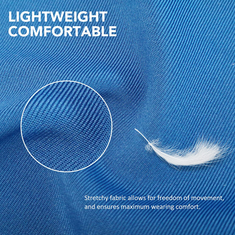 Harrison Howard Super Comfort Stretchy Fly Mask Large Eye Space with UV Protection Soft on Skin with Breathability Azure Blue L Full Size Full (Large) - BeesActive Australia