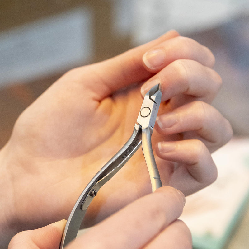 NGHIA Cuticle Nipper - D-04 JAW 12 | Stainless Steel | Durable and Sharp | Ergonomic Design | Grey Plated | Ideal for Salons and Home Use Jaw 12 (4.5 - 5.5 mm)