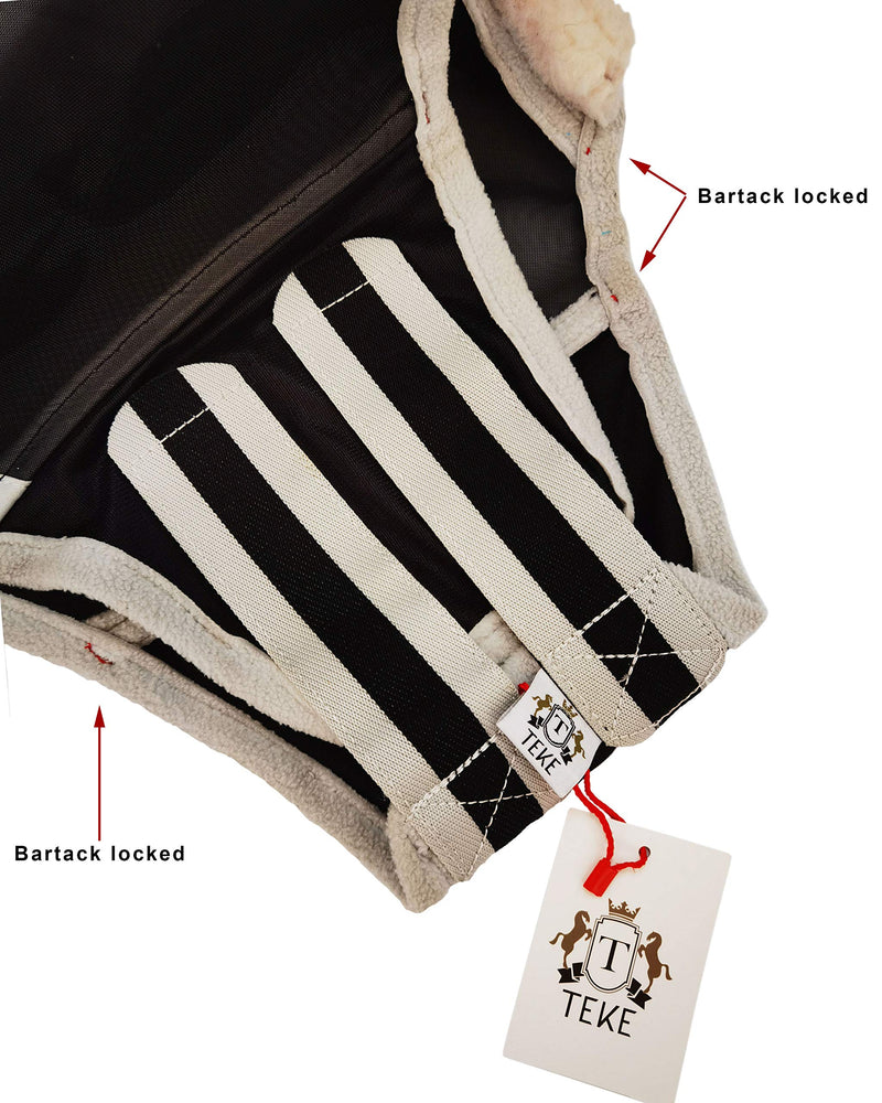 Fine Mesh Horse Fly Mask w/Ears & Nose, UV blocking 3D Eye Visor with extra fleece cushioned forehead, Protection from Insect Pests - BeesActive Australia