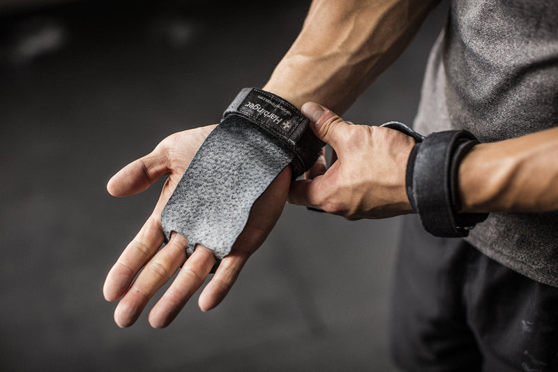 Harbinger Leather Palm Grips for Weight Lifting Hand Protection Large