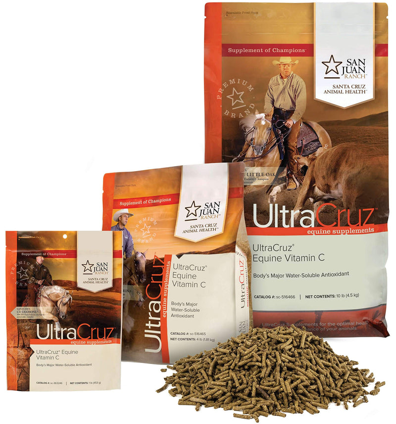 UltraCruz Equine Vitamin C Supplement for Horses, 1 lb, Powder (50 Day Supply) - BeesActive Australia