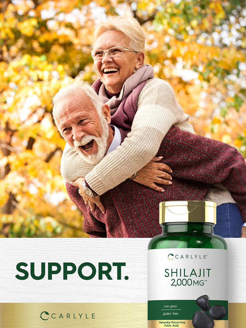 Carlyle Shilajit Capsules | 2000mg | 90 Count | Non-GMO and Gluten Free - BeesActive Australia