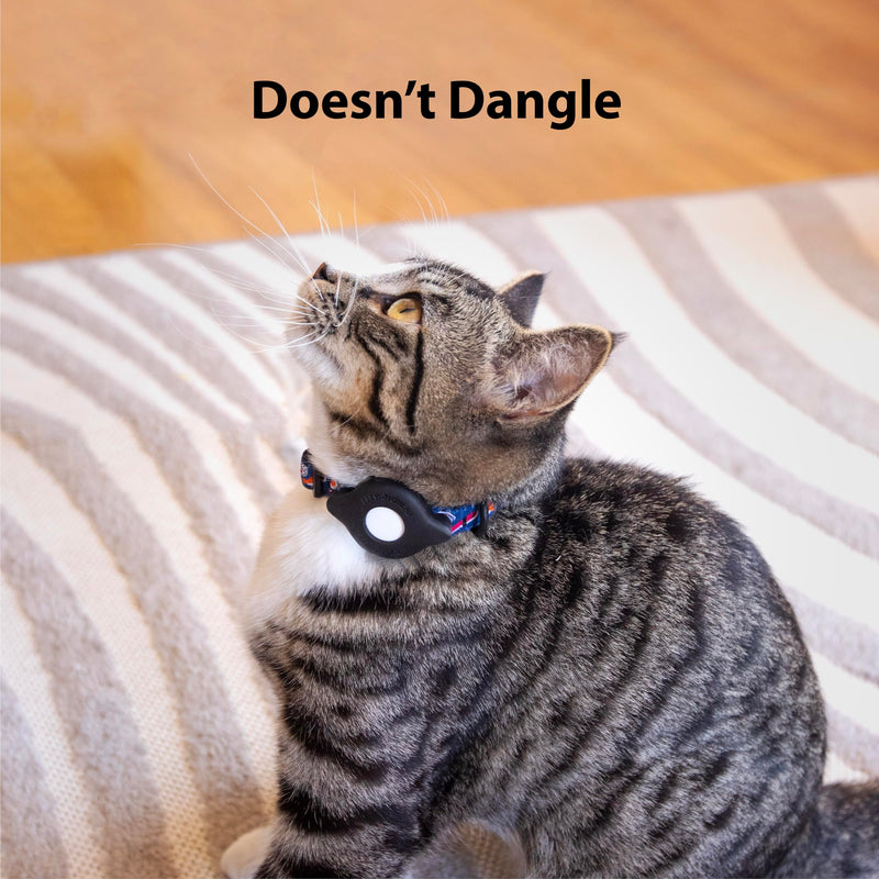TagVault™ AirTag Cat Collar Mount (2 Pack) - The Secure AirTag Collar Holder | Doesn't Dangle, Great for Small Dogs Too, | Elevation Lab 2 Pack - BeesActive Australia