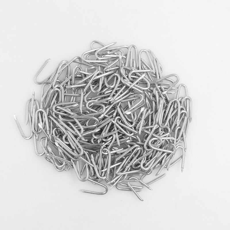 Steel Wire Fencing Staples (200 pcs), Galvanized U-shaped fasteners Nails for Wire Mesh and Woven Fencing - BeesActive Australia
