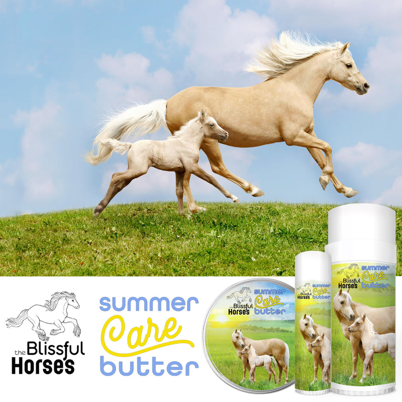 The Blissful Horses Summer Care Sun Butter, Gentle Horse Sunscreen, Easy-to-Apply Equine Sunblock Solution, Must-Have Horse Essentials for All Day Sun Protection, 4 oz. 4-Ounce - BeesActive Australia