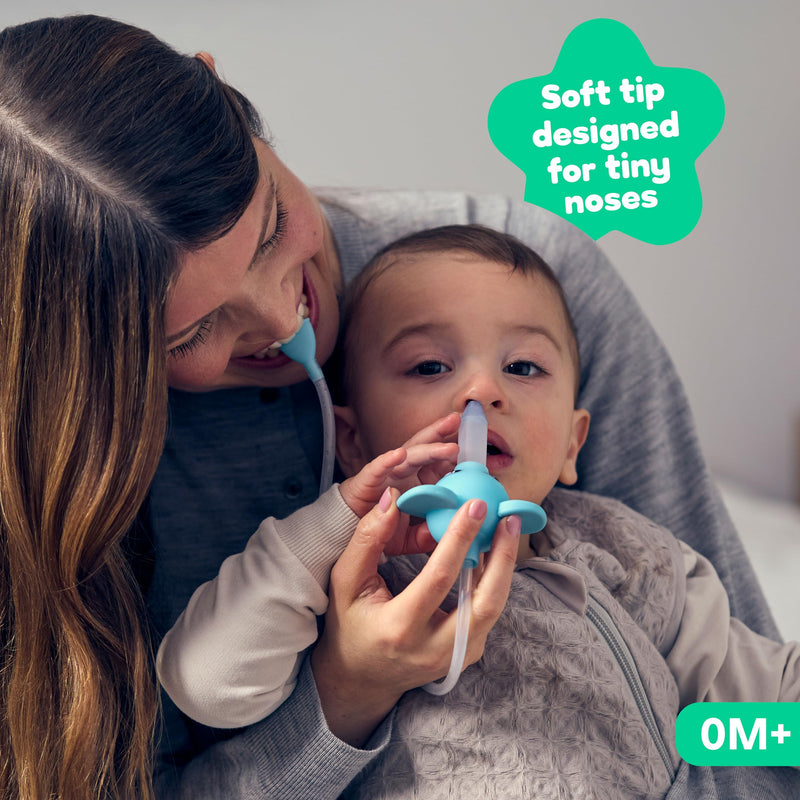Playhouse MD Booger Buddy Nasal Aspirator, Elephant - with LED Light for Babies & Toddlers – BPA-Free Snot Remover for Infant Stuffy Nose, Congestion Relief – Easy to Clean Design - FSA/HSA Eligible - BeesActive Australia