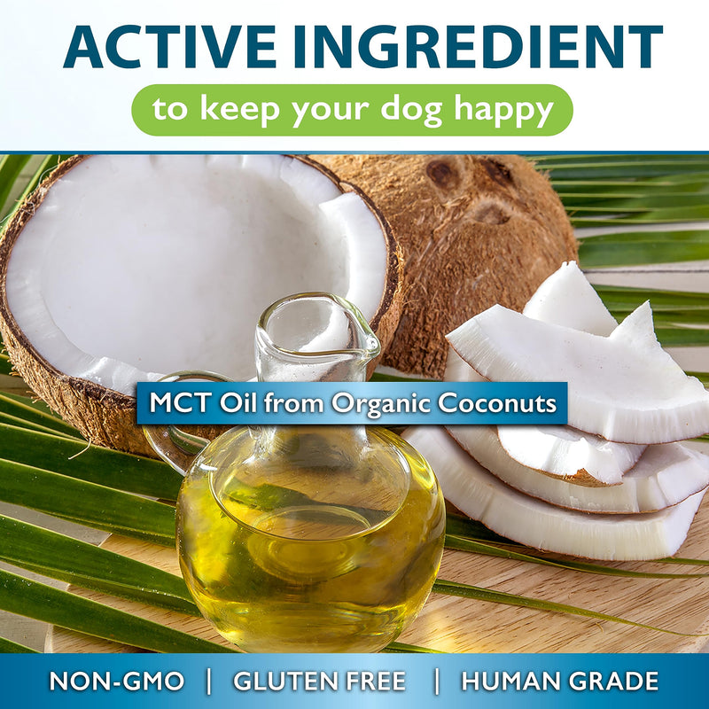 MCT Oil for Dogs from Organic Coconuts, Medium Chain Triglycerides with Caprylic Acid & Capric Acid to Protect Skin and Coat, Boost Immunity, Support Metabolism, 90 Soft Gels MCT Oil - PawsPlanet Australia