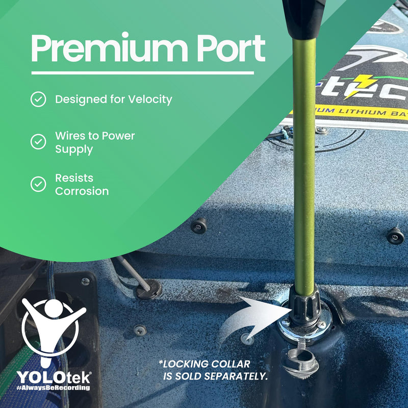 YOLOtek Veteran Owned - PERKO - Threaded Base Secure Boat Navigation Lights for Stern or Bow - Boat Accessories (Round) Round - BeesActive Australia